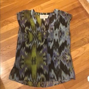 Rory Beca 100 % silk printed top